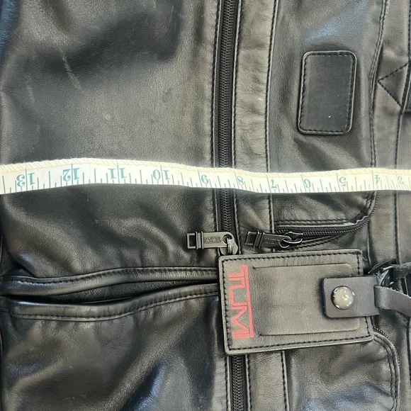 TUMI Leather Expandable Bag - Picture 13 of 16